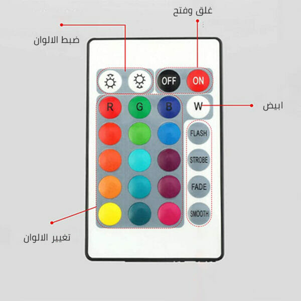 ⁦لمبة ليد على شكل مروحة بسماعة 2 في 1⁩ - الصورة ⁦9⁩