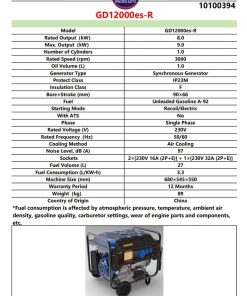 Alternative view of Gasoline Generator