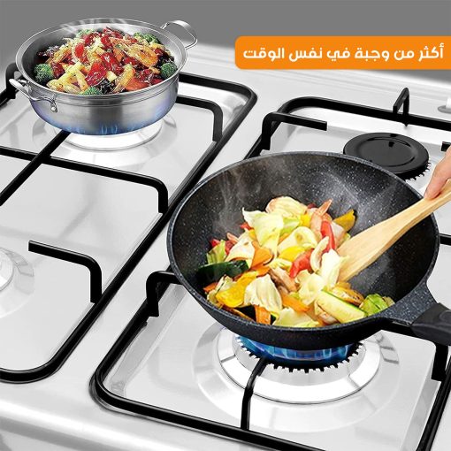 ⁦4-Burner Gas Stove for Home & Camping – 2-Year Warranty⁩ - الصورة ⁦4⁩
