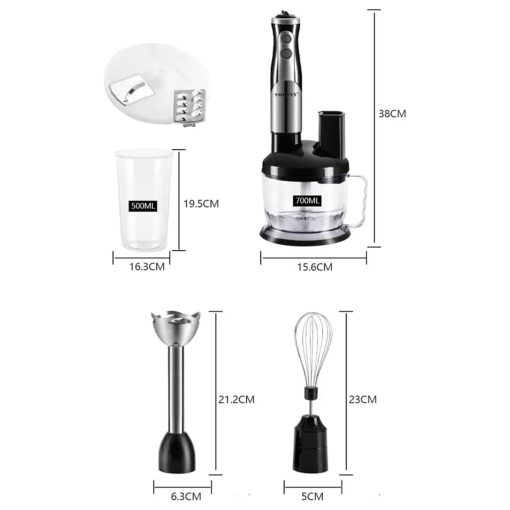⁦8*1 700 Watt Hand Blender with 2-Year Warranty⁩ - الصورة ⁦7⁩