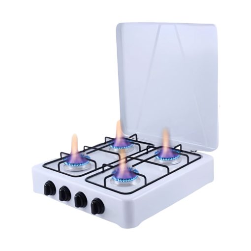 ⁦4-Burner Gas Stove for Home & Camping – 2-Year Warranty⁩ - الصورة ⁦3⁩