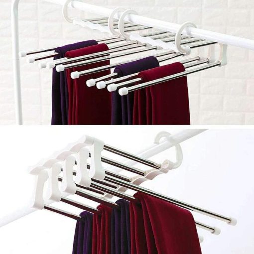 ⁦Wall-Mounted Clothes Drying Rack + 9-Layer Advanced Hanger Set⁩ - الصورة ⁦3⁩