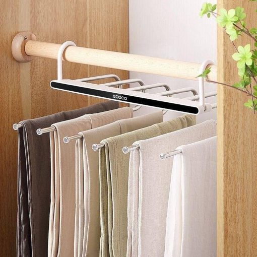 ⁦Wall-Mounted Clothes Drying Rack + 9-Layer Advanced Hanger Set⁩ - الصورة ⁦2⁩