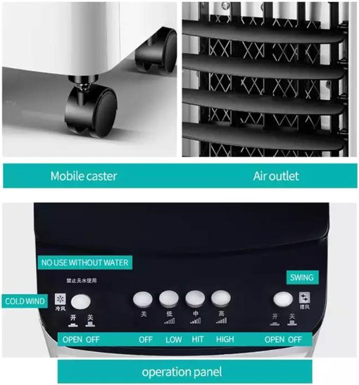 ⁦Denx 4-liter 60-watt desert air conditioner with a two-year warranty⁩ - الصورة ⁦2⁩
