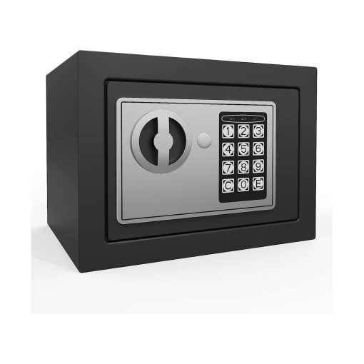 DLC metal electronic security box with one-year warranty