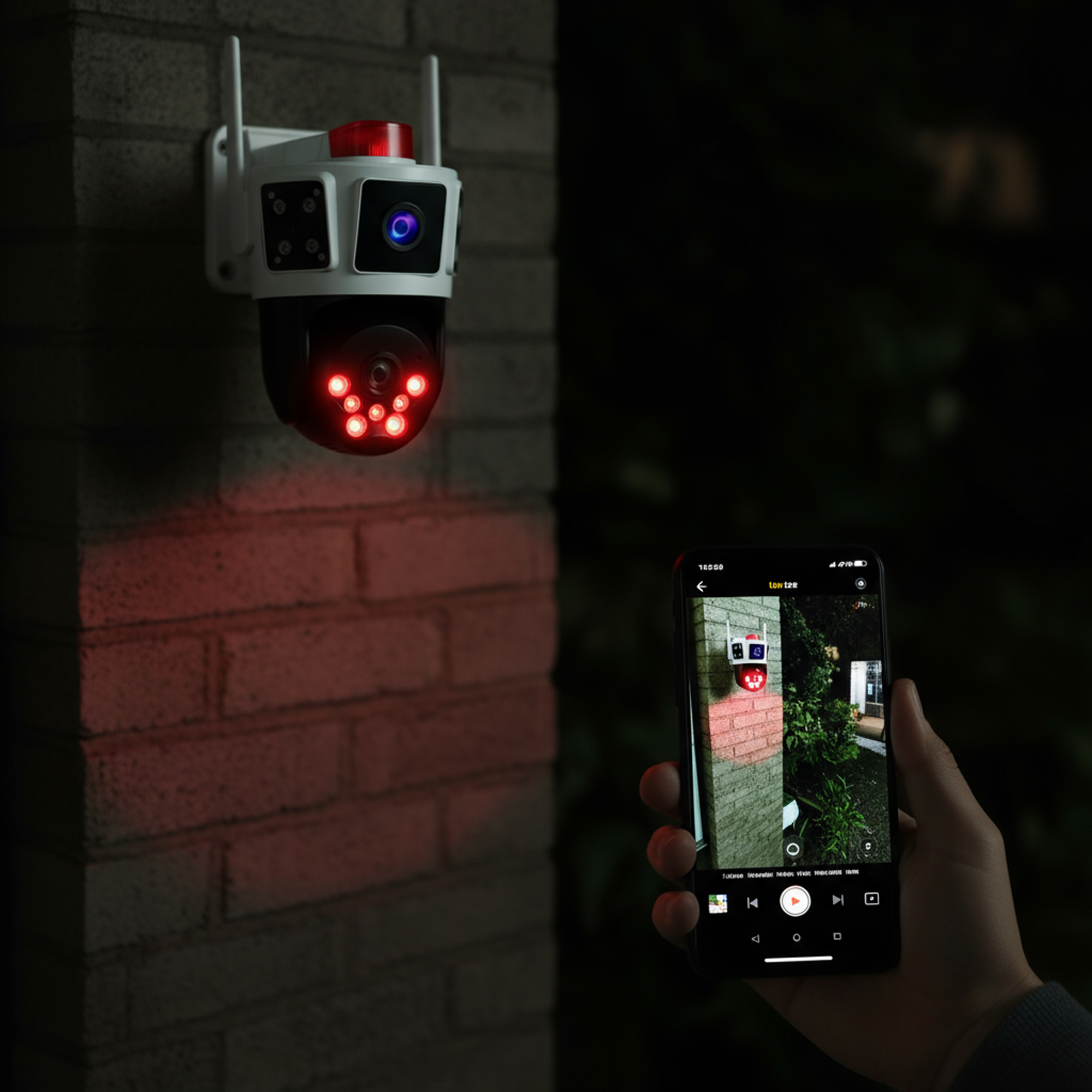 كاميرا بالطاقة الشمسية عدسة ( ضمان 6 اشهر ) - Image 3