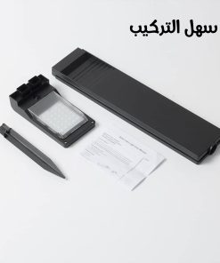 Alternative view of عمود إنارة بالطاقة الشمسية مقاوم للماء سهل التركيب + تشغيل تلقائى