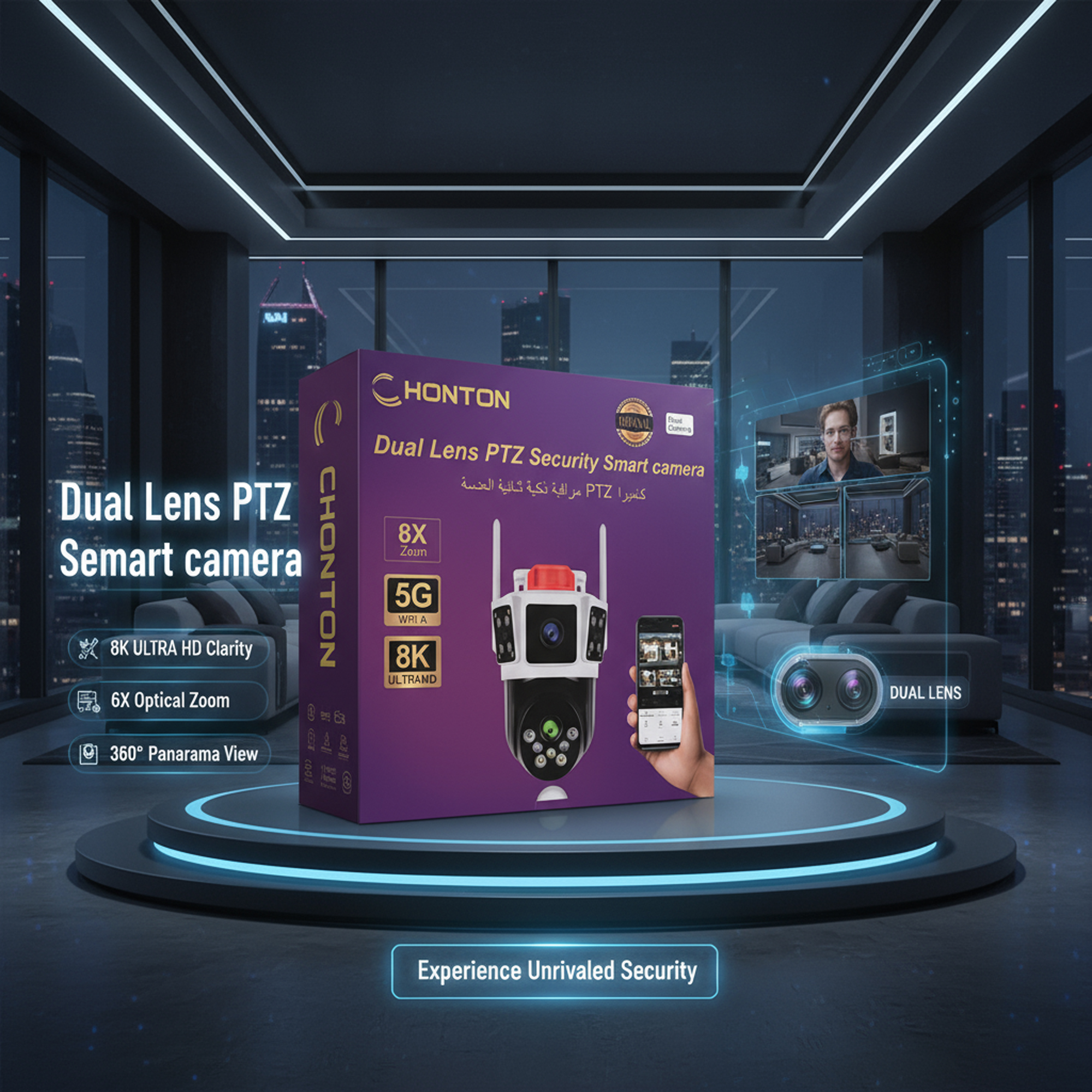 كاميرا بالطاقة الشمسية عدسة ( ضمان 6 اشهر ) - Image 6