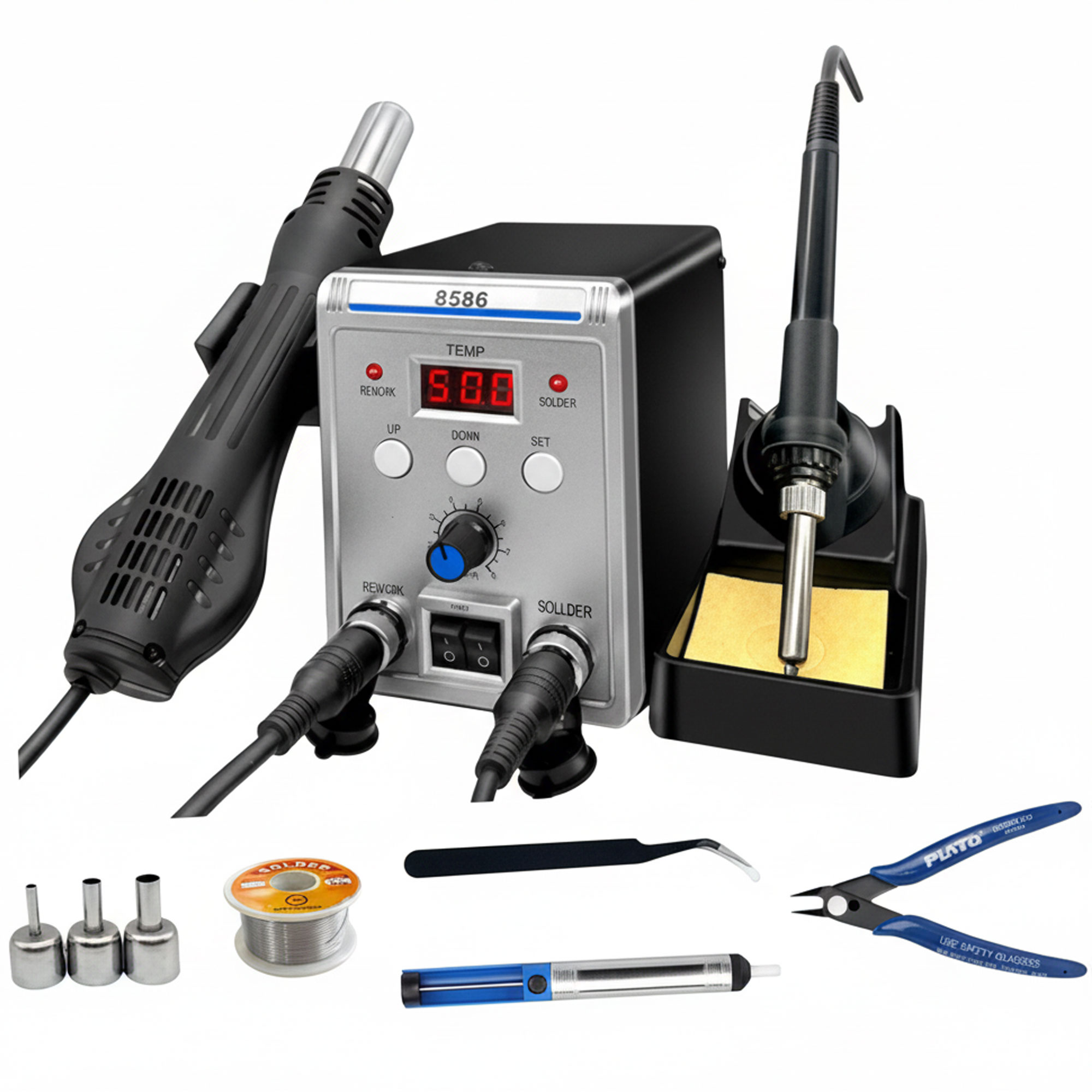 محطة لحام 2 في 1 مع مسدس حراري 700 واط - Image 6