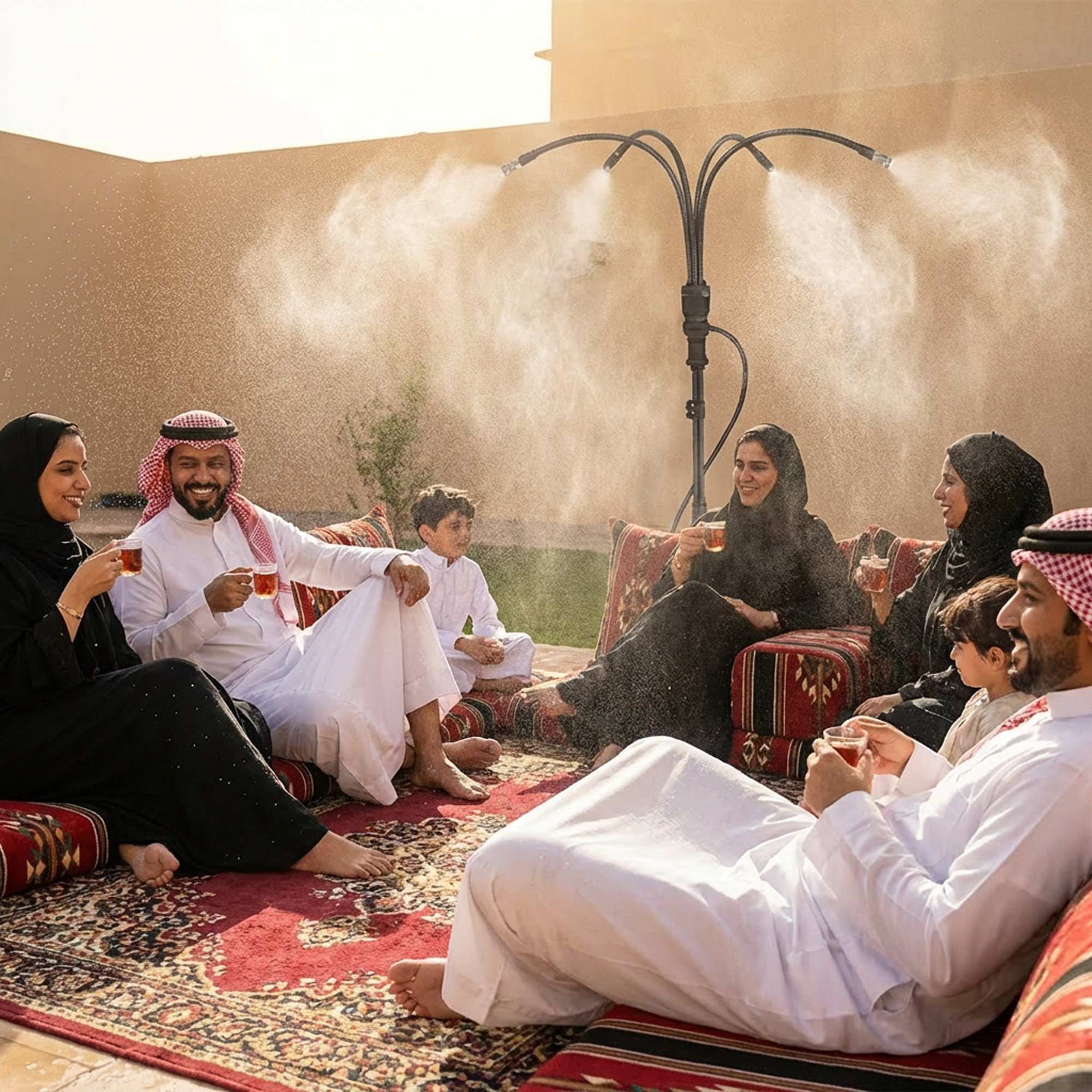 نظام رذاذ وتبريد محمول للحدائق DLC | بضمان عامين - Image 2