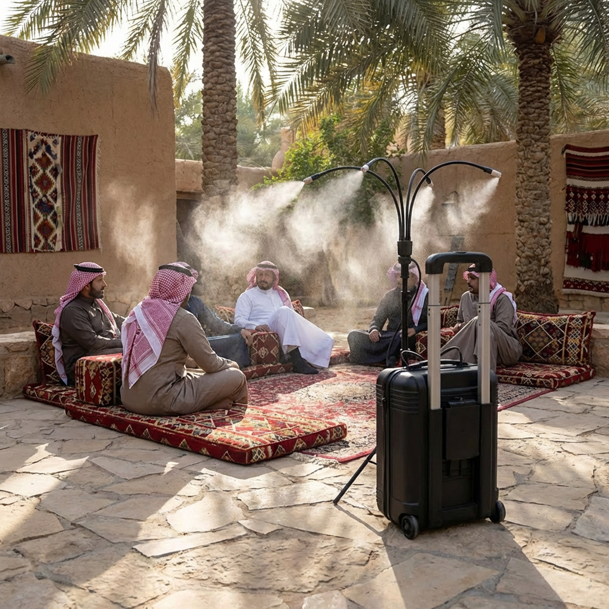 نظام رذاذ وتبريد محمول للحدائق DLC | بضمان عامين - Image 3