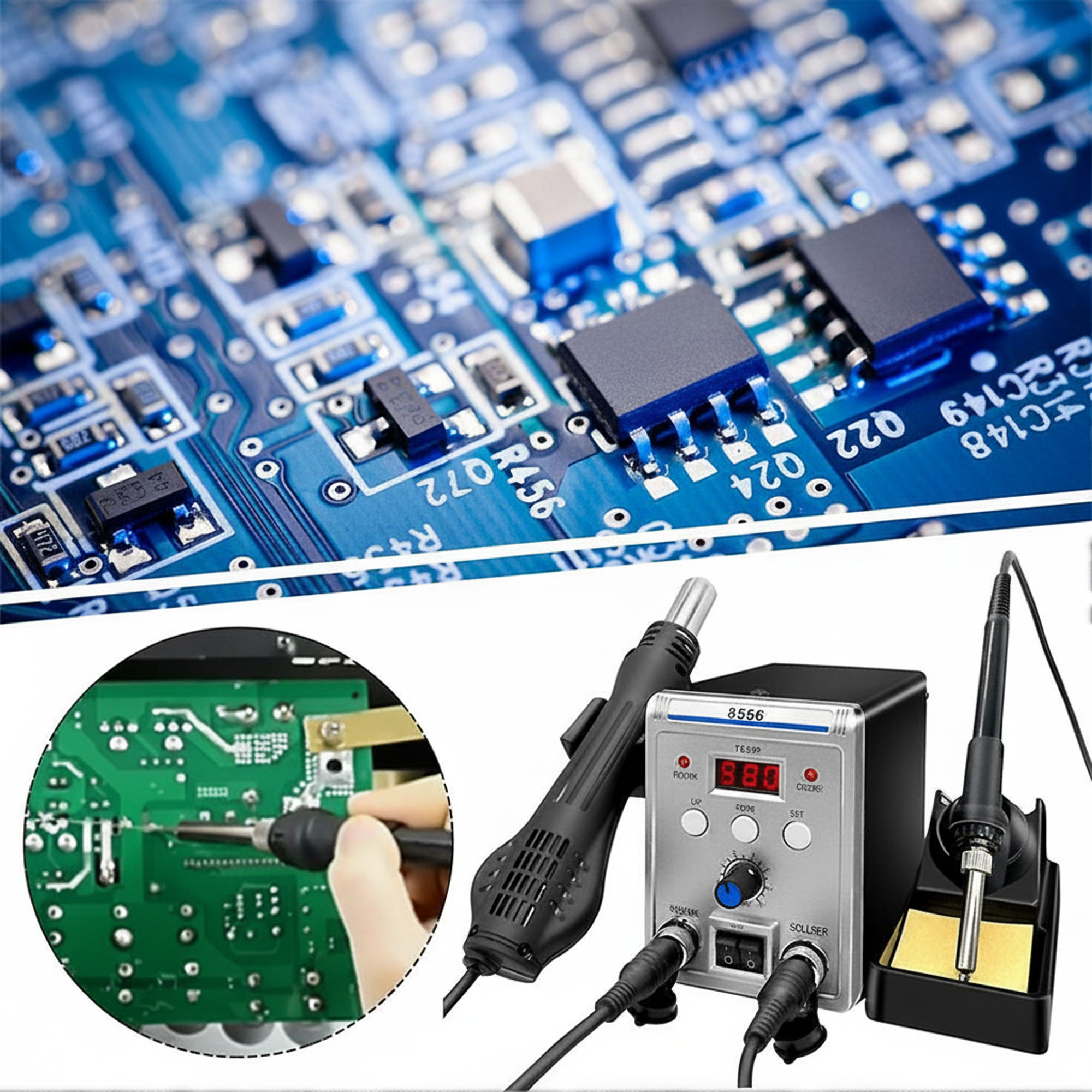 محطة لحام 2 في 1 مع مسدس حراري 700 واط - Image 2