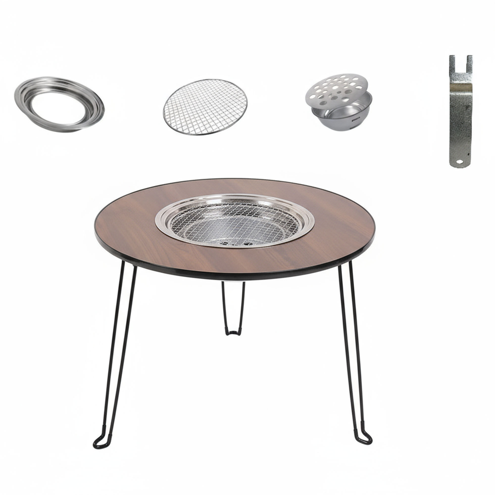 طاولة الشواء الخشبية - Image 3