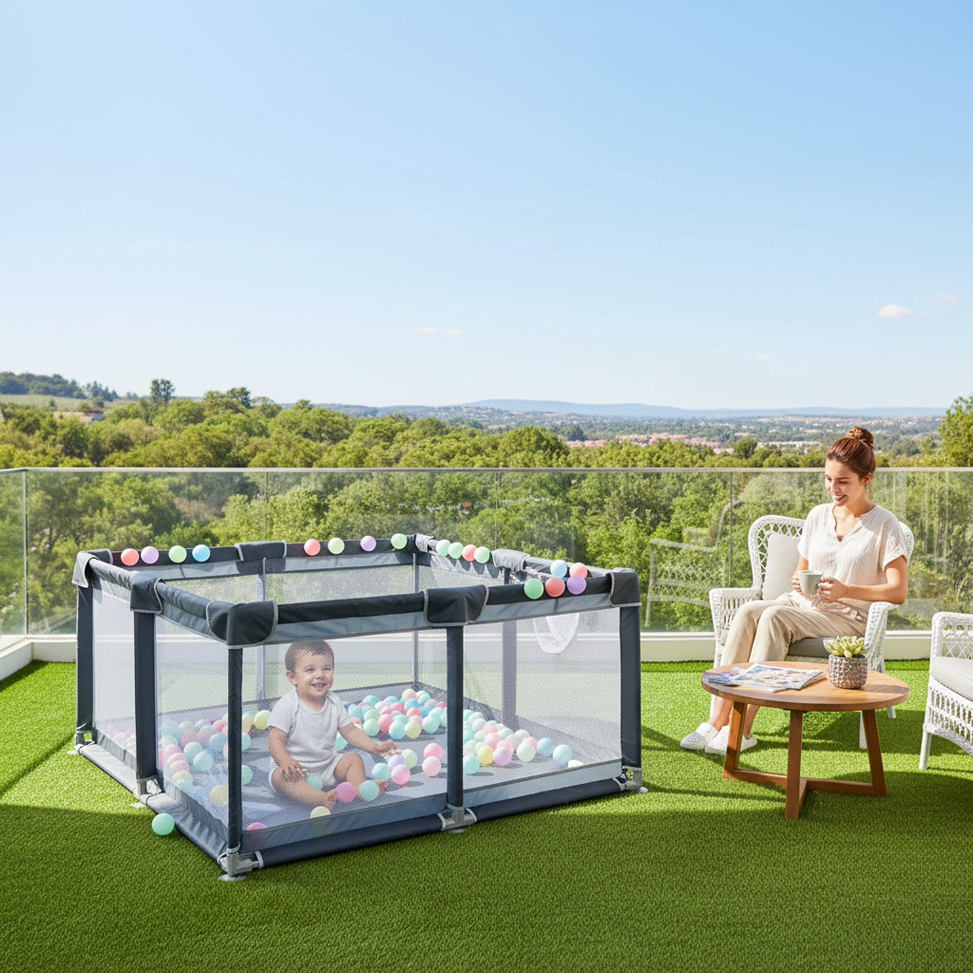 ساحة لعب كورنر فينيسين 200×180 سم - Image 3