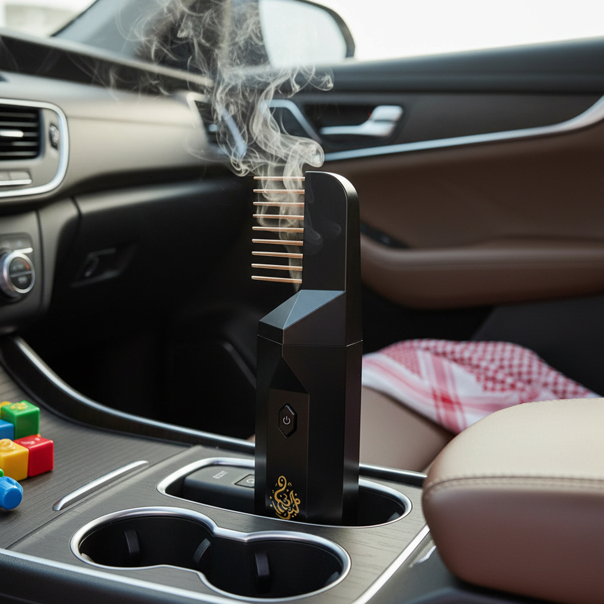 مبخرة كهربائية قابلة لإعادة الشحن عبر منفذ USB بسعة 1500 مللي أمبير، مزودة بمشط شعر - Image 4