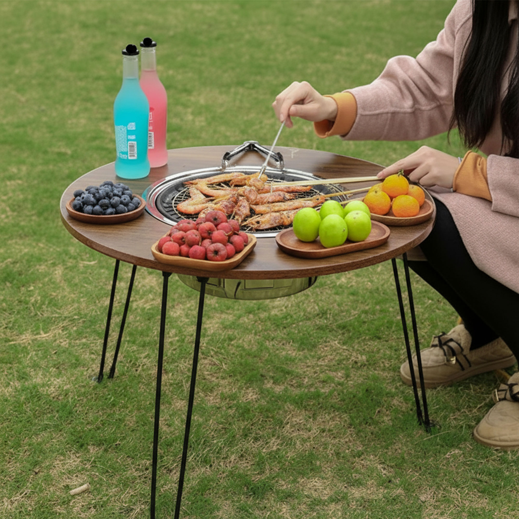 طاولة الشواء الخشبية - Image 5