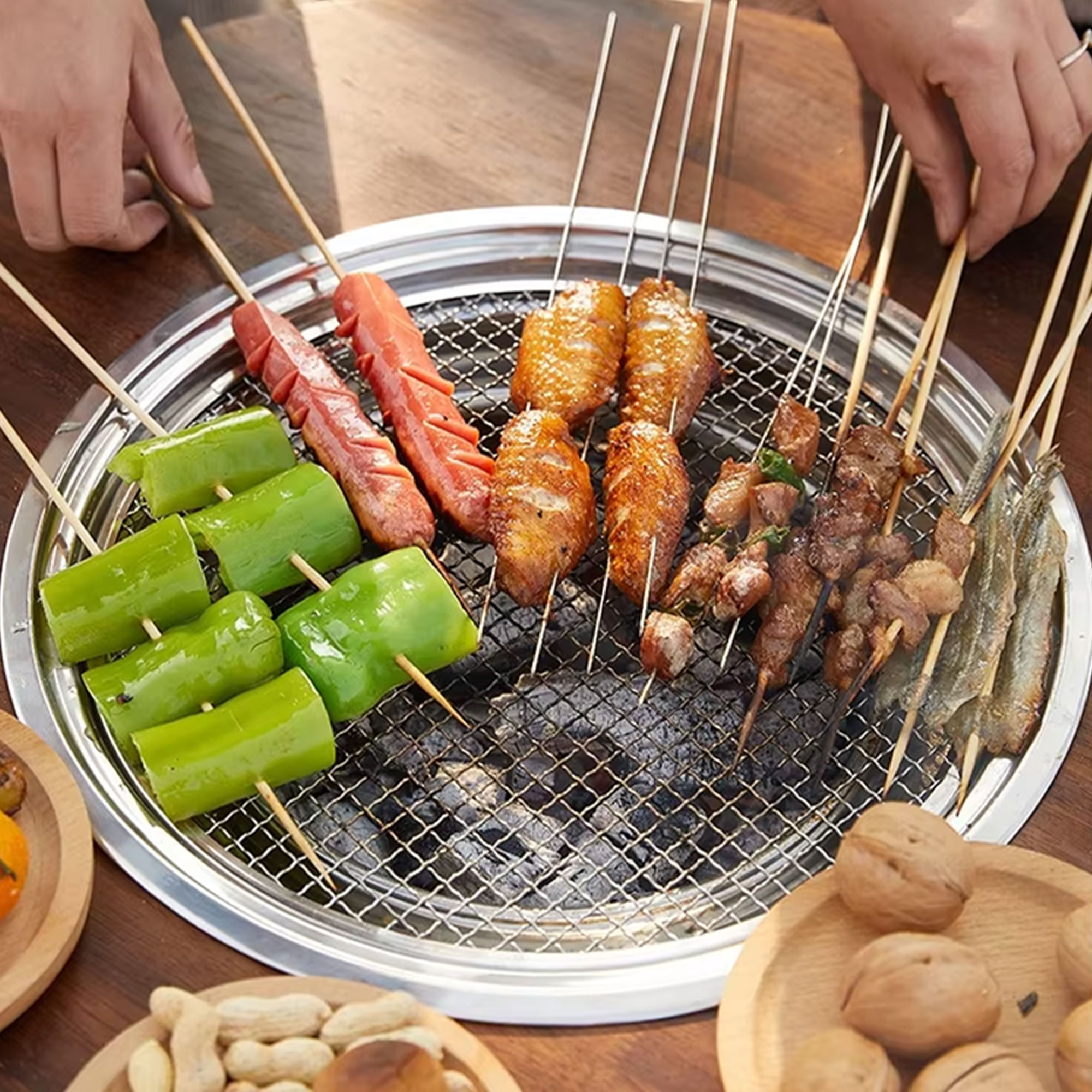 طاولة الشواء الخشبية - Image 6