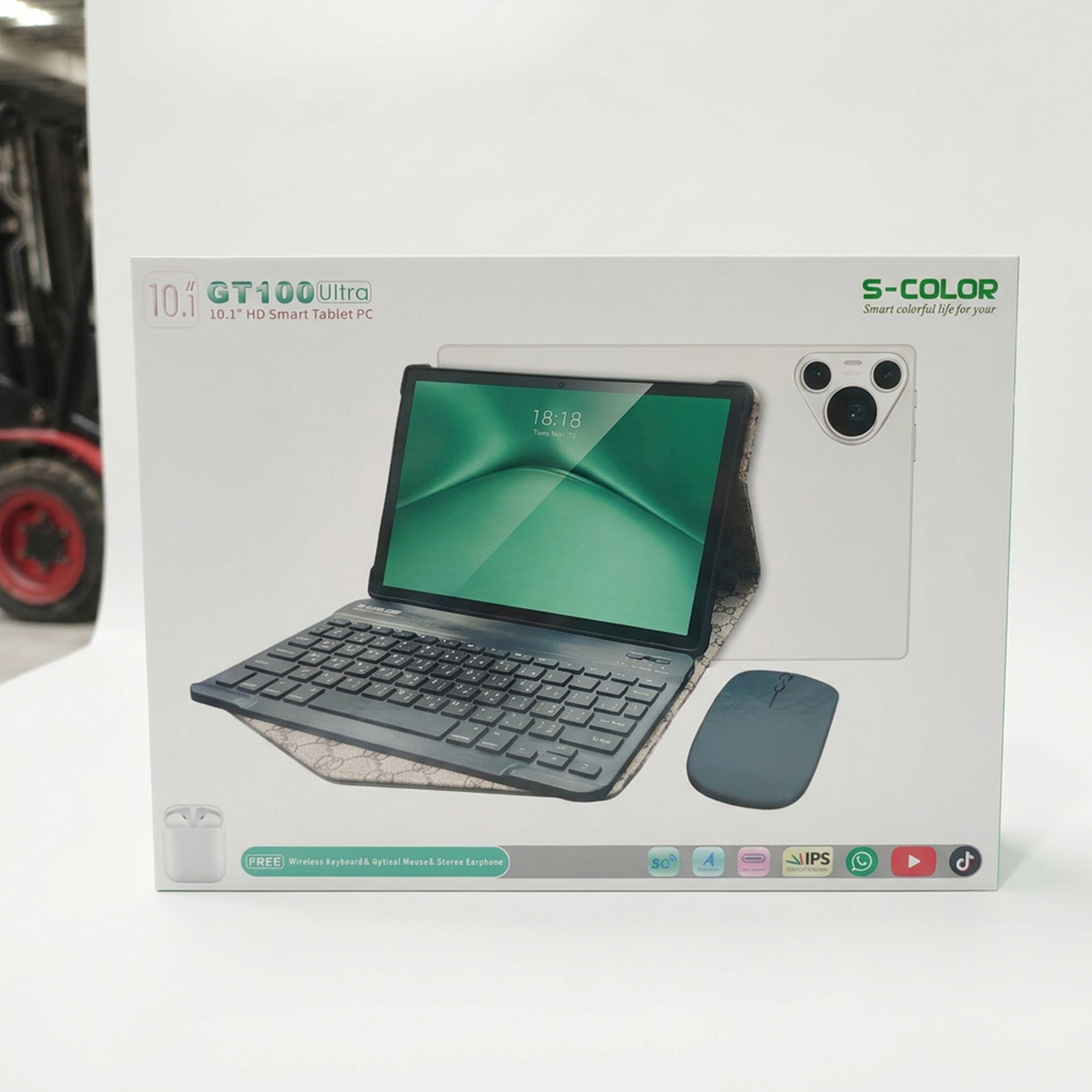 تابلت GT100 (ضمان عام ) بكيبورد و ماوس بلوتوث + مجموعة هدايا - الصورة 5