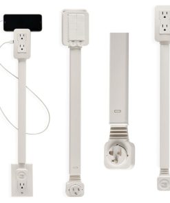 ⁦مشترك كهرباء قابل للتمدد والسحب مقبس كهرباء و USB يدور 180 درجة⁩ - الصورة ⁦5⁩
