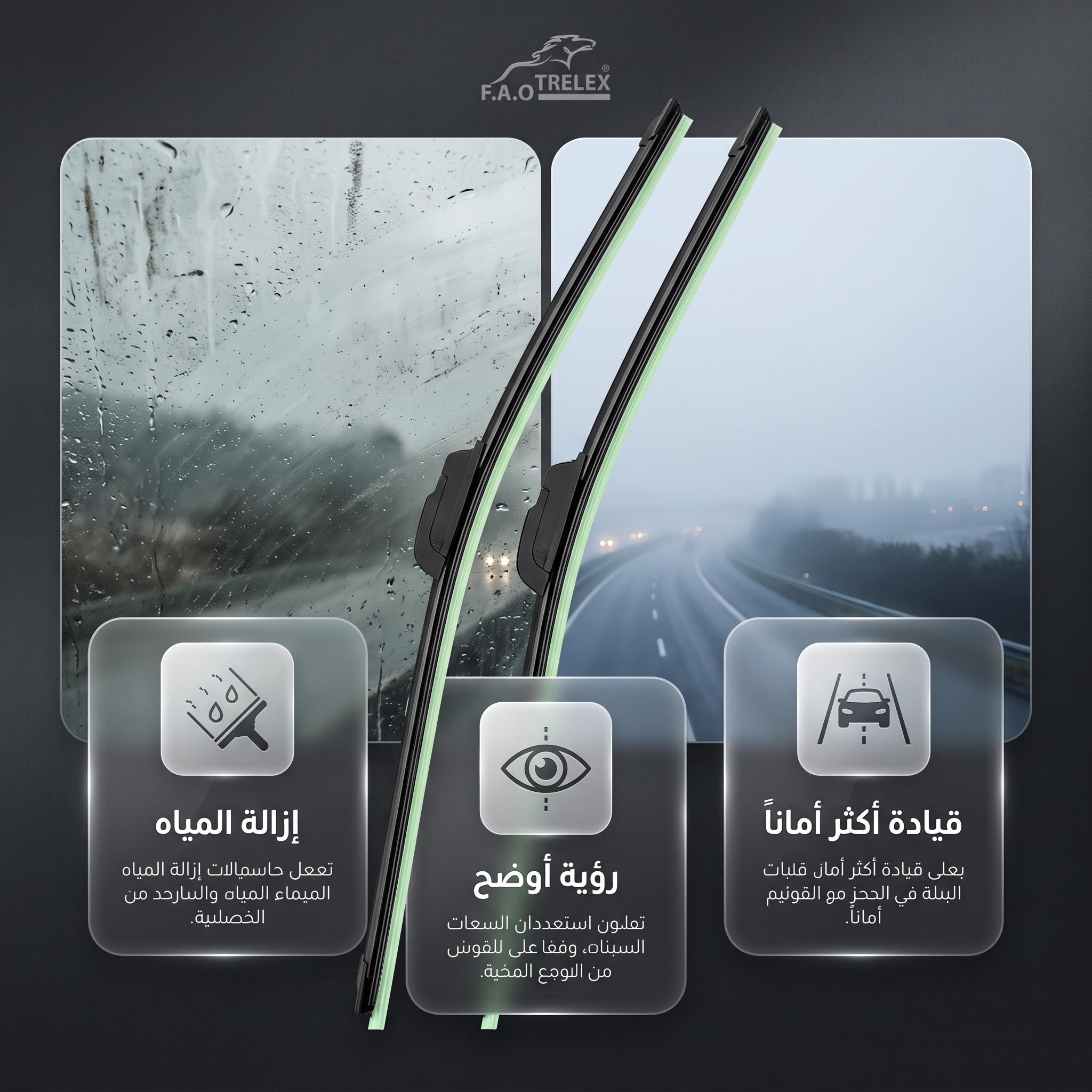 مساحات سيارة رابر 22 انش - الصورة 2