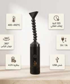⁦مبخرة ملابس إلكترونية محمولة بزاوية دوران 360 درجة⁩ - الصورة ⁦3⁩