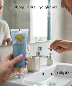⁦معجون تبييض الاسنان وإزالة البقع بالنياسينامد والنعناع⁩ - الصورة ⁦3⁩