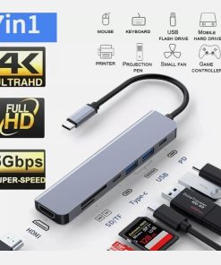 ⁦محول متعدد المنافذ  (ناقل سريع - K4 HDMI-PD 100W - مداخل Type-c)⁩ - الصورة ⁦4⁩