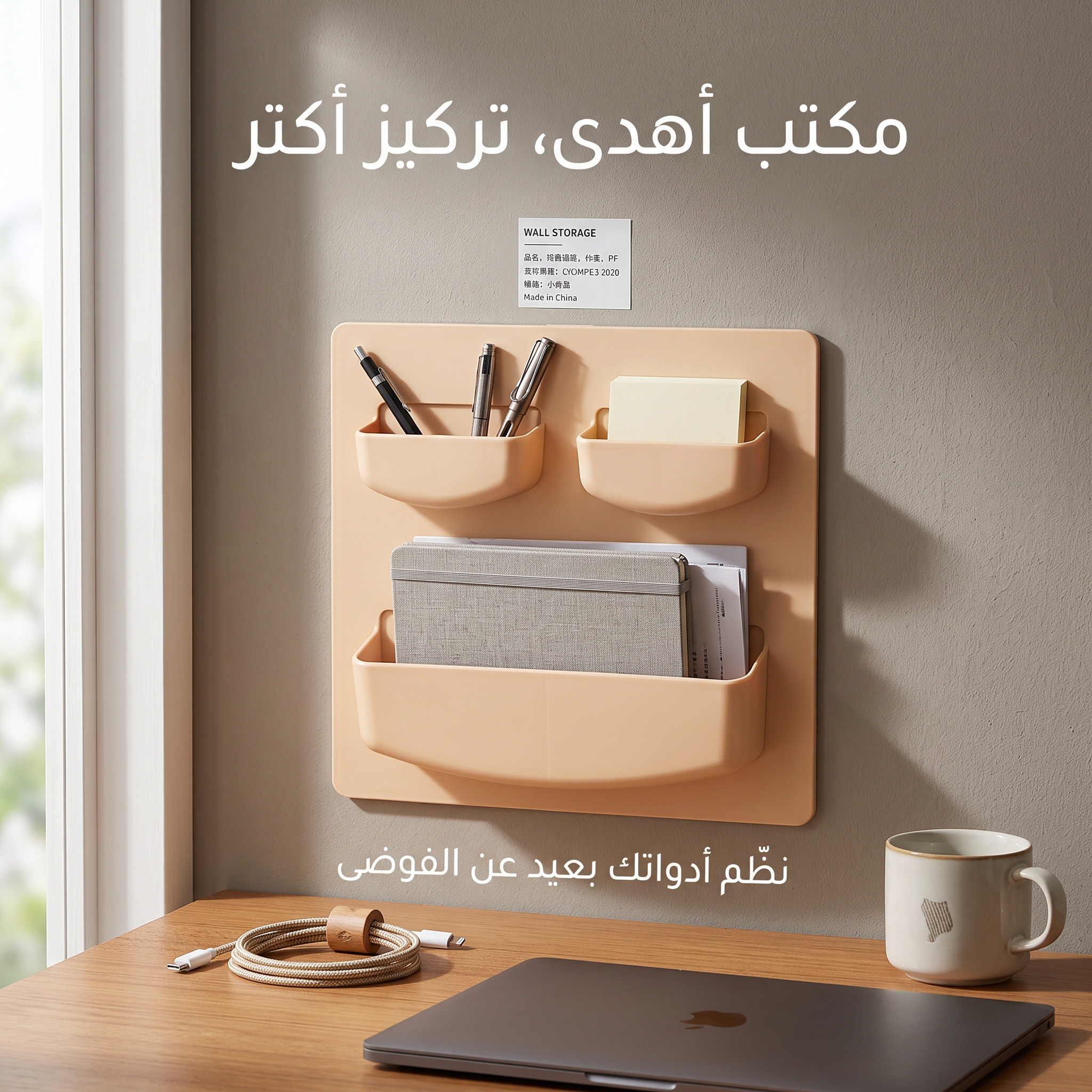 منظم جداري لاصق متعدد الاستخدامات - الصورة 2