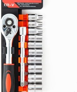 مقبض سقاطة (Ratchet) مقاس 1/4 بوصة ومجموعة رؤوس مفاتيح ربط (Sockets) - الصورة 5