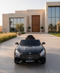 ⁦سيارة أطفال كهربائية مرسيدس سوداء 12V بريموت تحكم لعمر 1-8 سنوات⁩ - الصورة ⁦3⁩