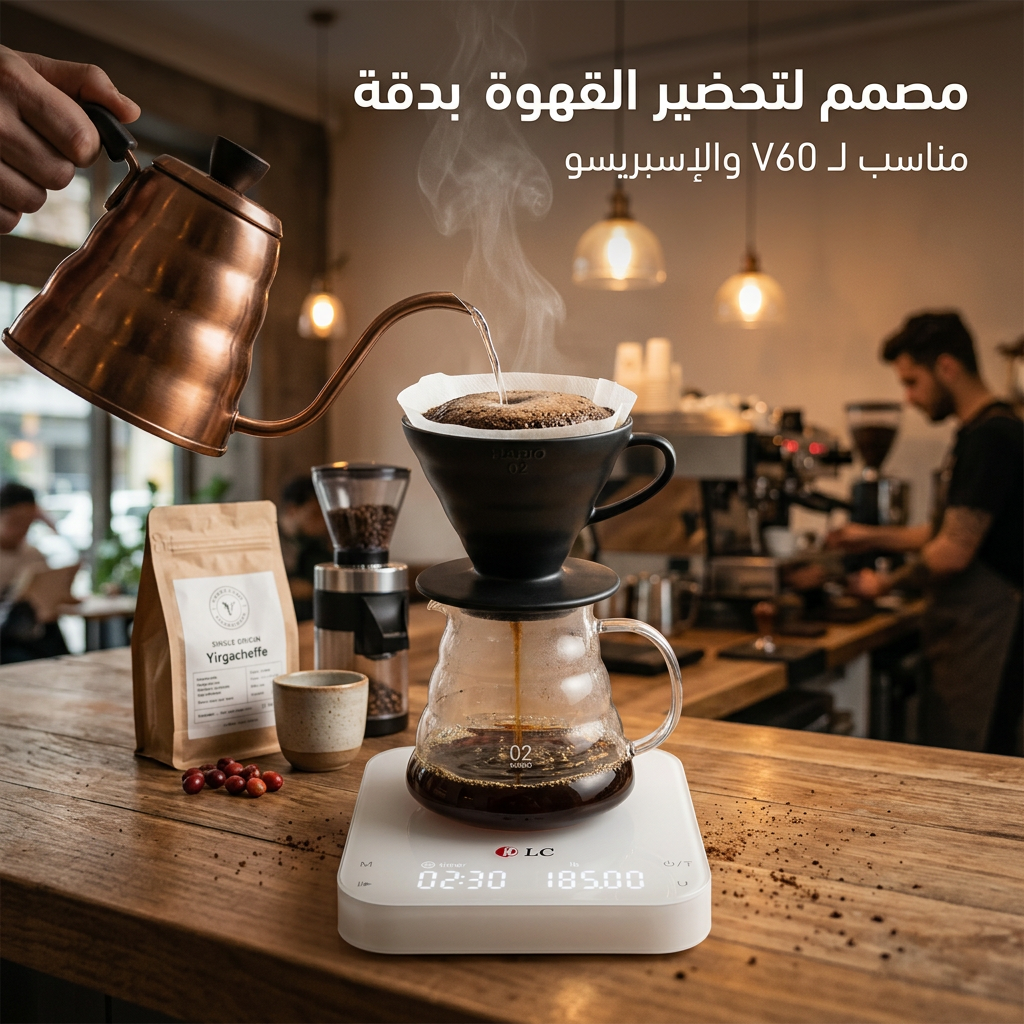 ميزان القهوة المختصة الذكي لتقطير الإسبريسو وV60 - الصورة 5