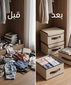 ⁦عرض قطعتين منظم تخزين الملابس والسفر – ترتيب أكثر ومساحة أكبر⁩ - الصورة ⁦5⁩