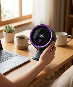 ⁦مروحة تبريد بمشبك تعليق وشاشة LED تعمل بمنفذ USB⁩ - الصورة ⁦4⁩