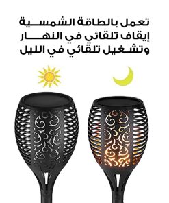 ⁦عمود إضاءة شعلة الأكبر حجما يعمل بالطاقة الشمسية⁩ - الصورة ⁦5⁩