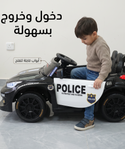 ⁦سيارة شرطة الكهربائية للأطفال⁩ - الصورة ⁦3⁩