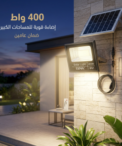 ⁦كشاف بالطاقة الشمسية 400 واط من دينكس - اضائة قوية للمساحات الكبيرة - بريموت للتحكم عن بعد  (ضمان عامين )⁩ - الصورة ⁦5⁩