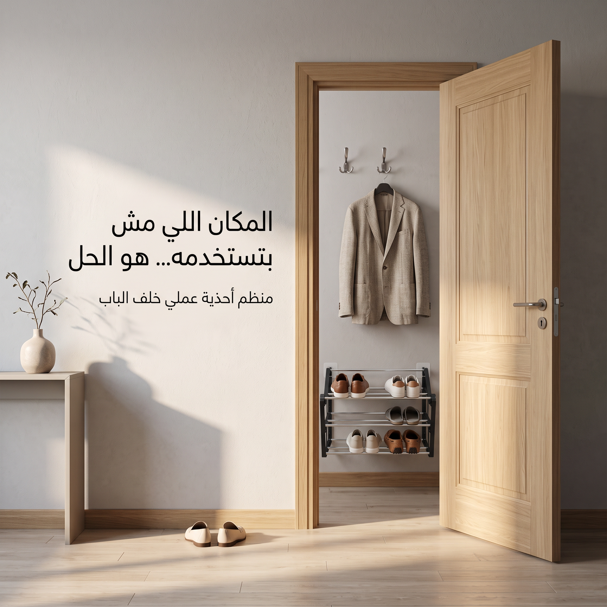 منظم الأحذية الجداري الموفر للمساحة - الصورة 2