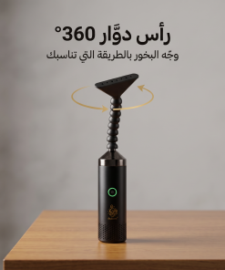 ⁦مبخرة ملابس إلكترونية محمولة بزاوية دوران 360 درجة⁩ - الصورة ⁦2⁩