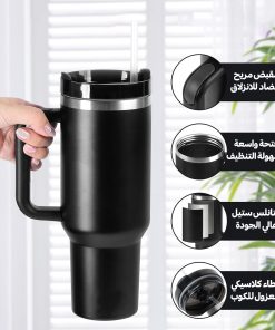⁦عرض لانش بوكس حرارى مع شنطة هدية مع كوب سعة 1.18 لتر من الفولاذ المقاوم للصدأ⁩ - الصورة ⁦10⁩