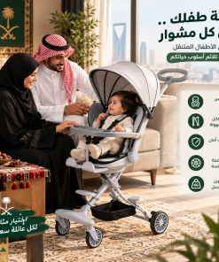 دراجة ثلاثية للأطفال 3 في 1 بمظلة وسلة
