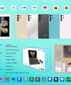 تابلت Note 24 بكيبورد و ماوس بلوتوث + مجموعة هدايا (ضمان عام  ) 8 بوصة