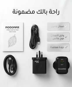 ⁦• رأس شاحن + كابل معتمد من أبل للشحن السريع (ضمان عامين)⁩ - الصورة ⁦5⁩