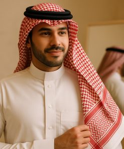 Alternative view of شماغ سعودى مقاس 55