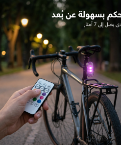 ⁦أضواء LED وميض لاسلكية مع جهاز تحكم عن بُعد قطعة واحدة⁩ - الصورة ⁦3⁩