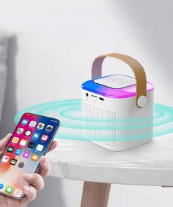 • مايك مع سبيكر واضاءة RGB