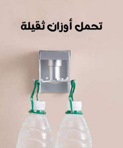 ⁦حامل دوار 360 درجة مثبت على الحائط لتنظيم أدوات المطبخ وأواني الطهي يثبت بدون مسامير⁩ - الصورة ⁦5⁩