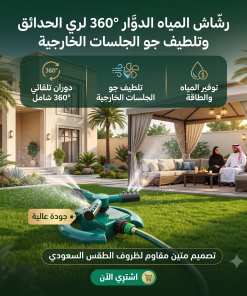⁦رشاش المياه الدوار 360° لري الحدائق وتلطيف جو الجلسات الخارجية⁩ - الصورة ⁦6⁩