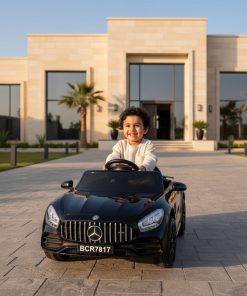 ⁦سيارة أطفال كهربائية مرسيدس سوداء 12V بريموت تحكم لعمر 1-8 سنوات⁩ - الصورة ⁦5⁩
