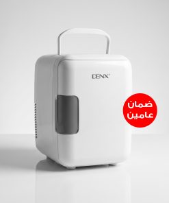 ثلاجة DENX الصغيرة المحمولة 4 لتر للتبريد والتسخين للسيارة والمنزل – تشغيل كهرباء السيارة والمنزل