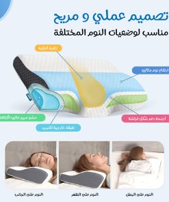 Alternative view of وسادة النوم العميق لدعم فقرات الظهر وراحة الرقبة والكتفين
